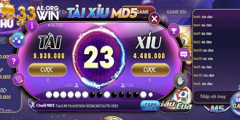 Minh bạch ở tỷ lệ trả thưởng trong game online Tài xỉu MD5